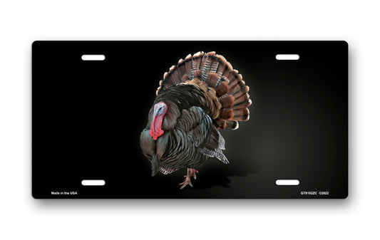 Turkey on Black License Plate