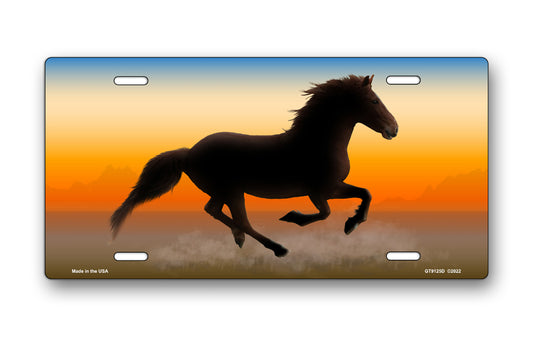 Full Color Mustang License Plate