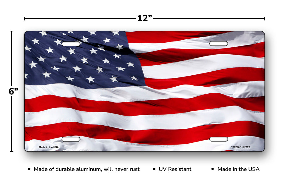 Flag of The United States License Plate