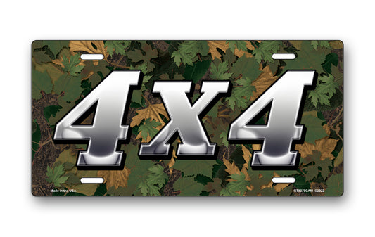 4x4 on Camo License Plate