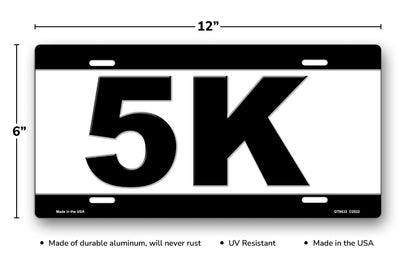 5K License Plate