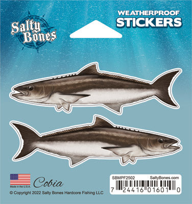 Cobia Mini Profile Fish Decals