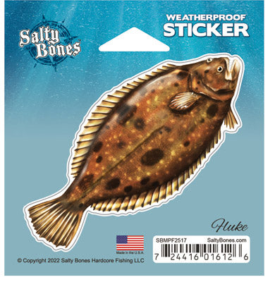 Fluke Mini Profile Fish Decal