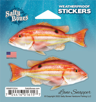 Lane Snapper Mini Profile Fish Decals