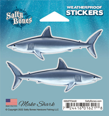 Mako Shark Mini Profile Fish Decals