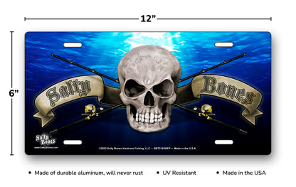 Salty Bones Fishing License Plate