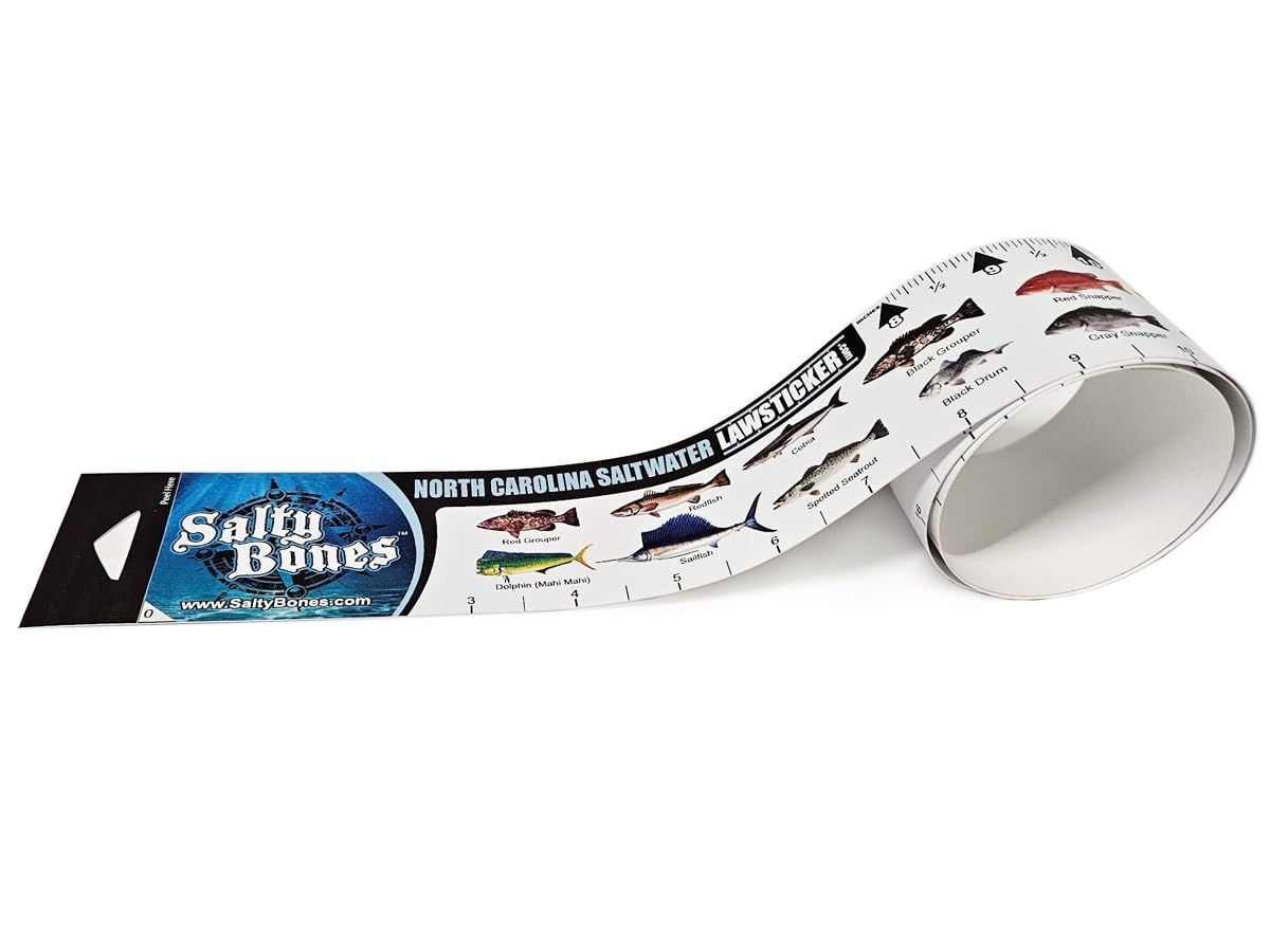 Salty Bones North Carolina Saltwater Lawsticker - 36