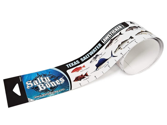 Salty Bones Texas Saltwater Lawsticker - 36" Sticker Ruler