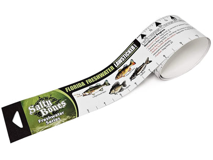 Salty Bones Florida Freshwater Lawsticker - 36" Sticker Ruler