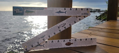 Salty Bones West Coast Saltwater Fish ID - 36" Folding Fishing Ruler