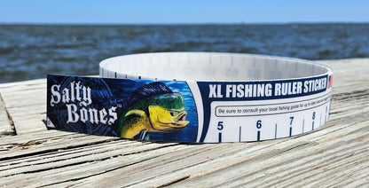 Salty Bones 72" XL Fishing Ruler Sticker