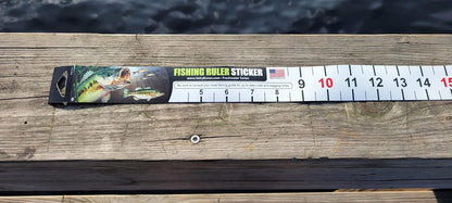 Salty Bones 36" Fishing Ruler Sticker - Largemouth Bass Edition