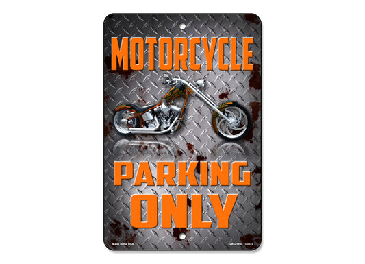 Motorcycle Parking Only Sign