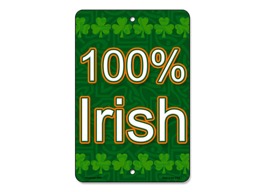 100% Irish Sign
