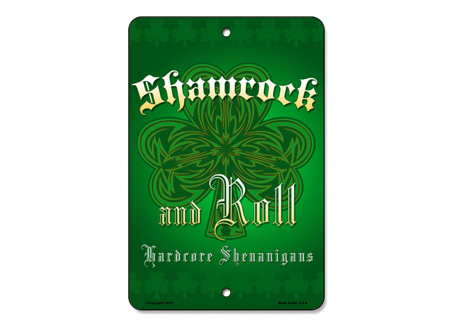 Shamrock and Roll Sign