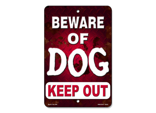 Beware of Dog Keep Out Sign