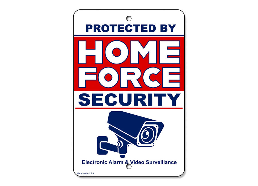 Protected By Home Force Security Sign – Salty Bones