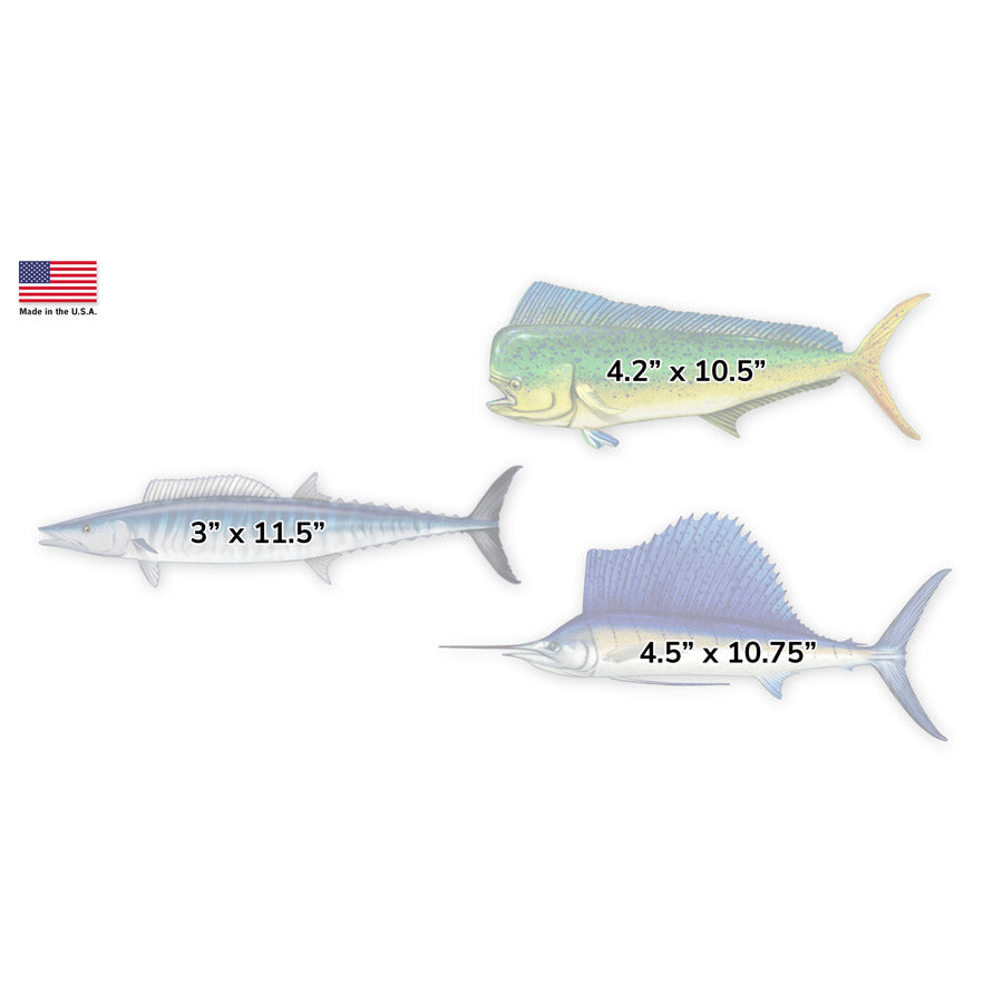 Blue Water Grand Slam Profile Decal Collection