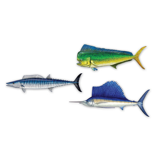 Salty Bones Yellowfin Tuna Profile Fish Decal – Grumpys Tackle