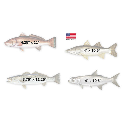 Florida Inshore Super Grand Slam Profile Decal Collection