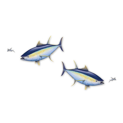 Yellowfin Tuna Mega Decal Double Pack