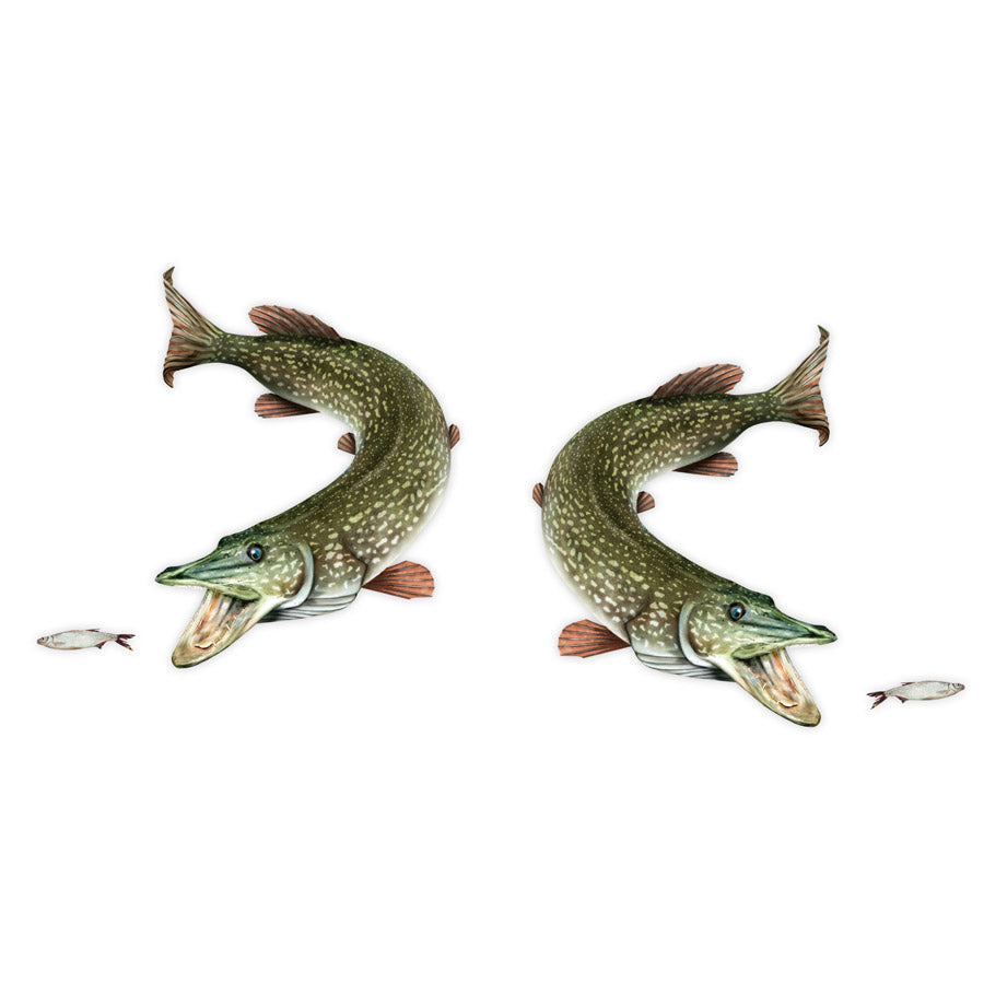 Northern Pike Mega Decal Double Pack