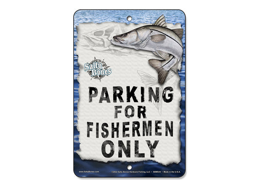 Salty Bones Snook Parking Sign