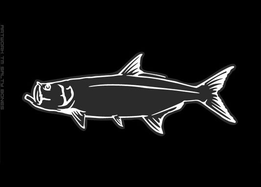 Tarpon Plotted Style Profile Decal