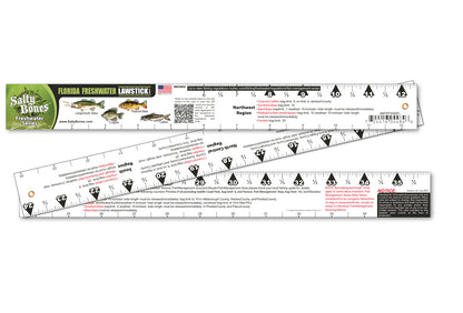 Salty Bones Florida Freshwater Lawstick - 36" Folding Fishing Ruler
