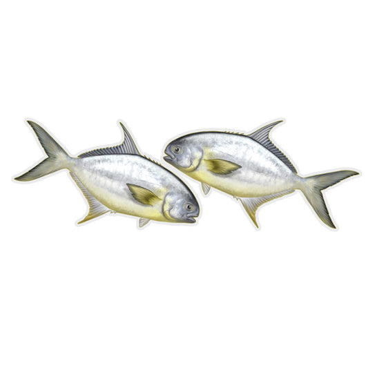 Pompano Mini Profile Fish Decals