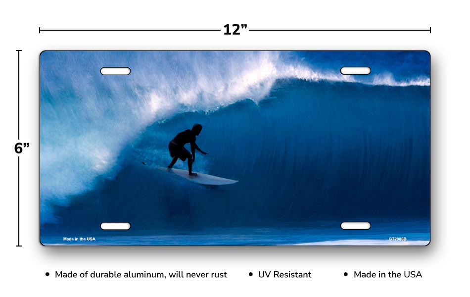 Surfing License Plate