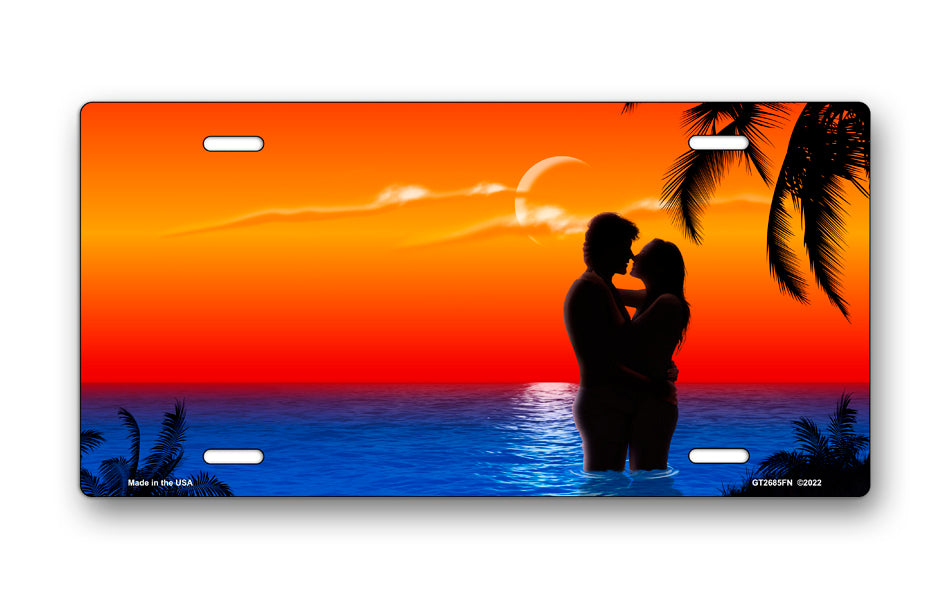 Full Color Ocean Lovers License Plate