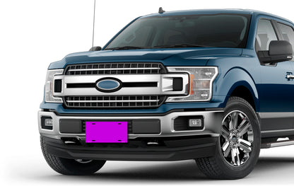 Solid Purple License Plate