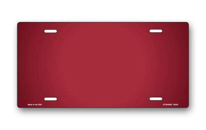 Burgundy Ringer License Plate