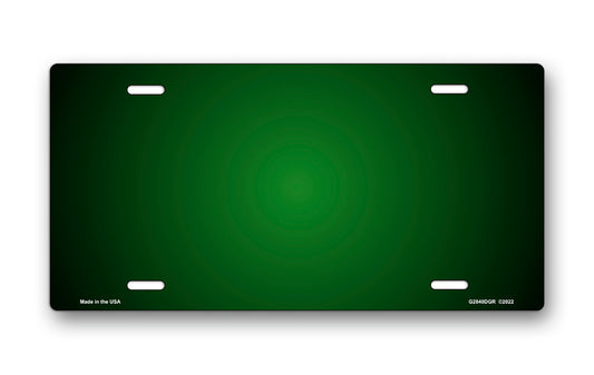 Dark Green Ringer License Plate