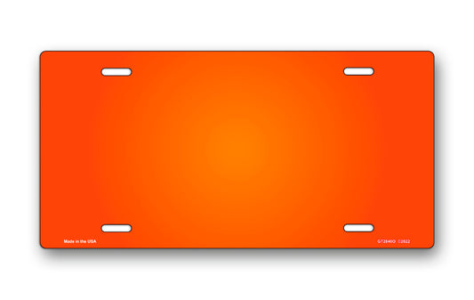 Orange Ringer License Plate