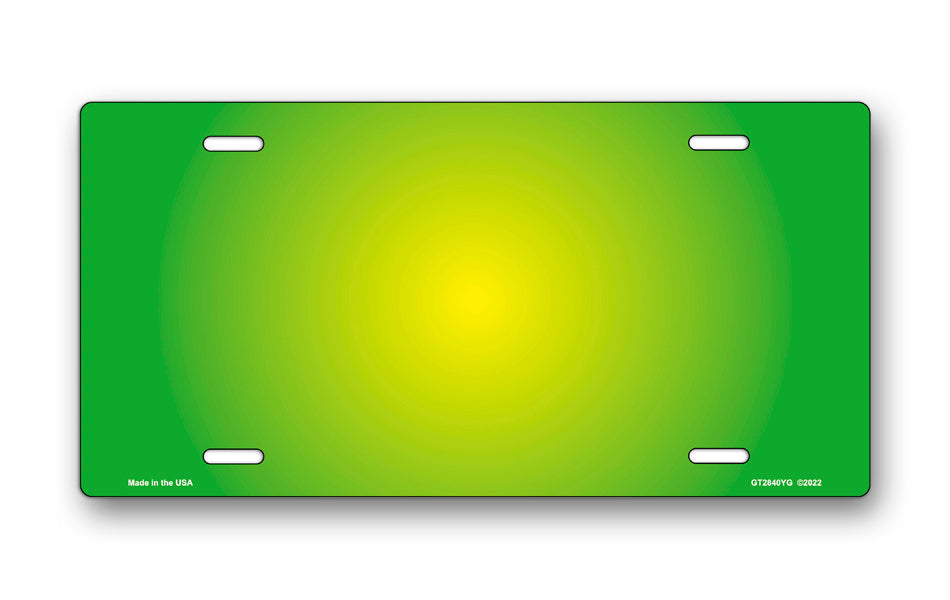 Yellow and Green Ringer License Plate – Salty Bones