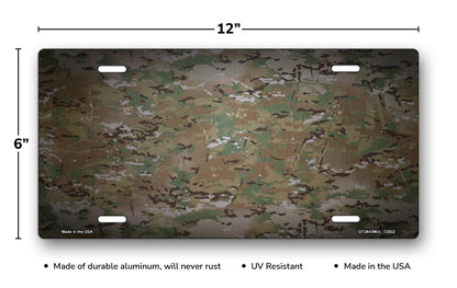 Digital Camo License Plate