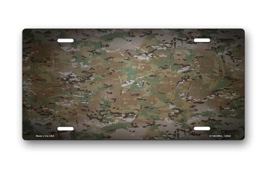 Digital Camo License Plate