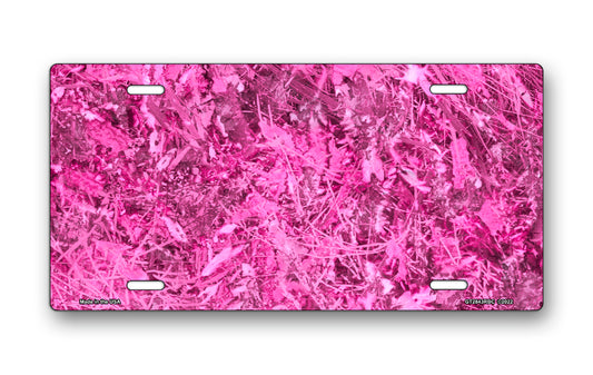 Pink Hunter Camo License Plate