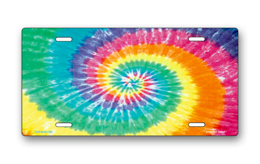 Tie-Dye License Plate