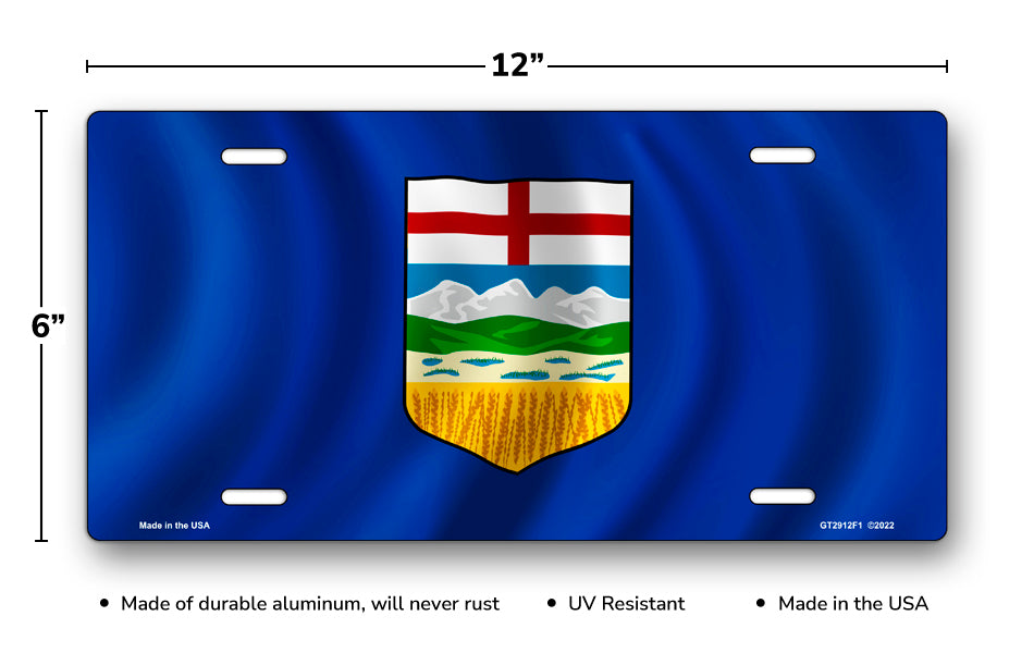 Flag of Alberta License Plate
