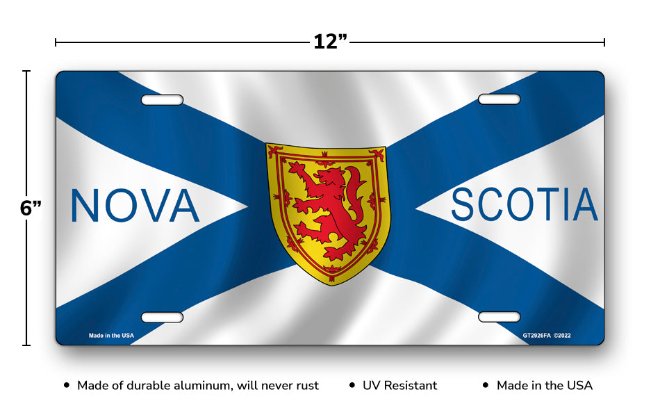 Nova Scotia Flag License Plate