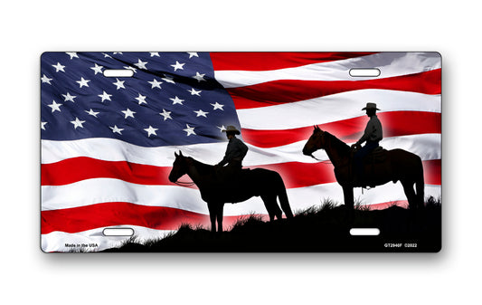 American Cowboys License Plate