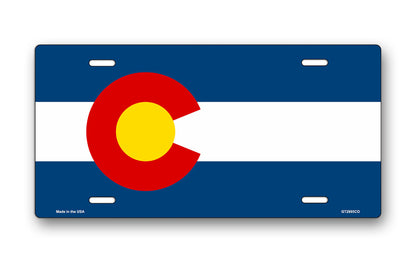 Colorado State Flag License Plate