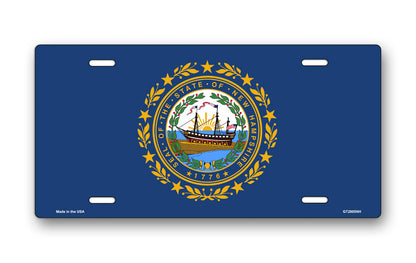New Hampshire State Flag License Plate