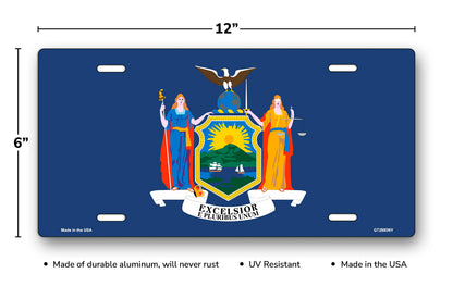 New York State Flag License Plate