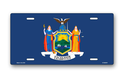 New York State Flag License Plate