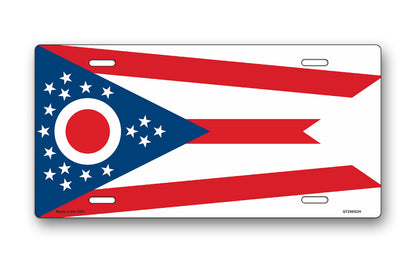 Ohio State Flag License Plate
