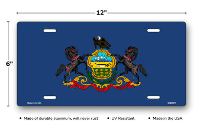 Pennsylvania State Flag License Plate